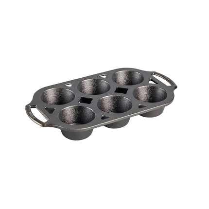 Lodge Seasoned Cast Iron Muffin Pan, 6 Impressions