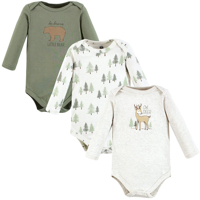 Hudson Baby unisex-baby Cotton Long-sleeve Bodysui