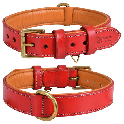 DowgClub Leather Dog Collar | Leather Collar for L