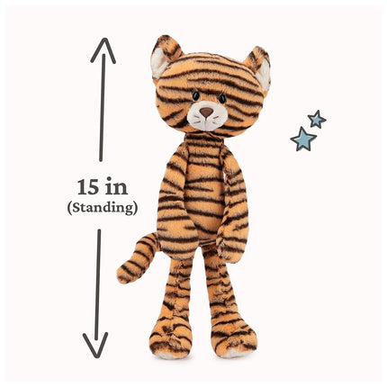 GUND Take-Along Friends, Effe Tiger Plush Stuffed Animal for Ages 1 and Up, Orange/Black, 15"