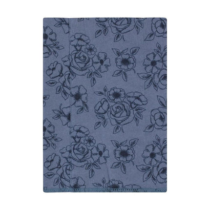 Hudson Baby Unisex Baby Cotton Flannel Burp Cloths, Dusty Rose Floral 7-Pack, One Size