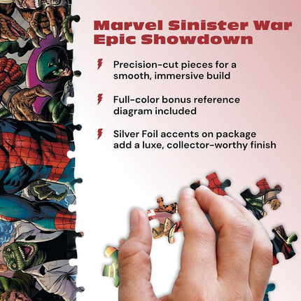 Buffalo Games - Silver Select - Marvel - Sinister War - 2000 Piece Jigsaw Puzzle for Adults -Challenging Puzzle Perfect for Game Nights - Finished Size is 38.50 x 26.50