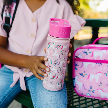 Wildkin Kids Stainless Steel Water Bottle 530ml Magic Unicorn