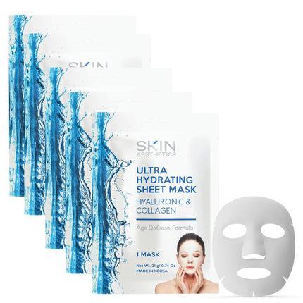 Skin Aesthetics Hyaluronic & Collagen Sheet Face M
