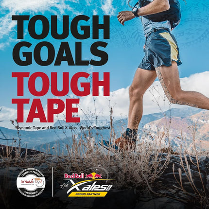 Dynamic Tape Red Bull X-Alps Edition Biomechanical Athletic Tape | 4 Way Stretch & Stronger Recoil than Kinesiology Tape | Designed for Sports, Muscle & Joint Load Management | Recycled | 2" (1 Roll)