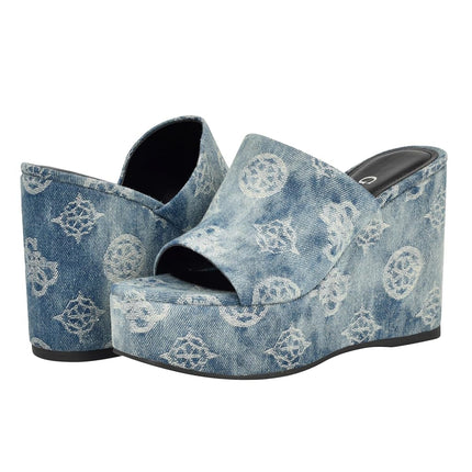 GUESS womens Yenise, Denim Blue 420, 7 UK
