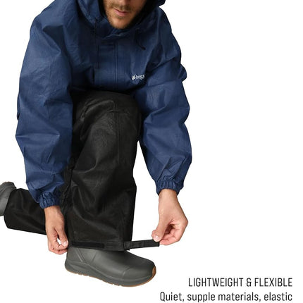 FROGG TOGGS Men's Standard Classic All-Sport Waterproof Breathable Rain Suit, Mo Elements/Blacktip/Black, Large
