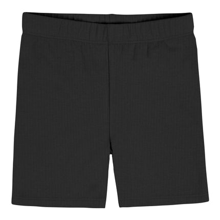 Gerber - Paquete de 3 pantalonetas de ciclismo para bebé, para niña, color negro, talla 4T