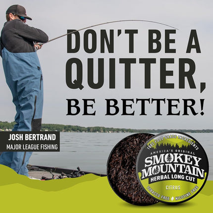 Smokey Mountain Herbal Snuff - Citrus - 5 Cans - Nicotine-Free And Tobacco-Free - Herbal Snuff - Great Tasting & Refreshing Chewing Tobacco Alternative