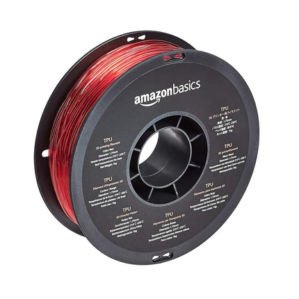 Amazon Basics TPU 3D Printer Filament, 1.75 mm, Re