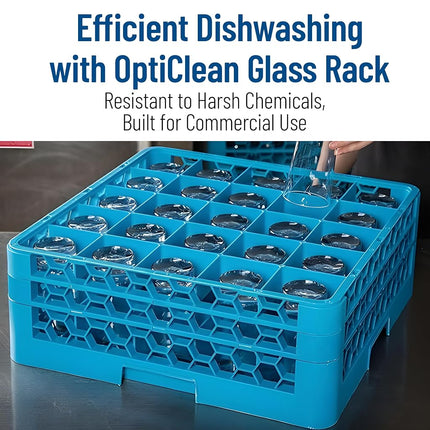 Carlisle FoodService Products Opticlean, Plastic, 19.875 x 19.875 x 1.75 Inches, Carlisle Blue