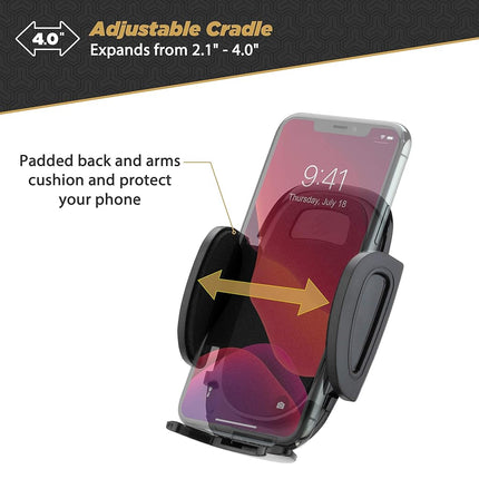 Scosche SUHCUPM-XCES0 Select Cup Holder Phone Mount Cradle for Car or Truck - Universal Hands-Free Gooseneck Mount for Car Cup Holder - Vehicle Cell Phone Cradle for iPhone or Android Smartphones