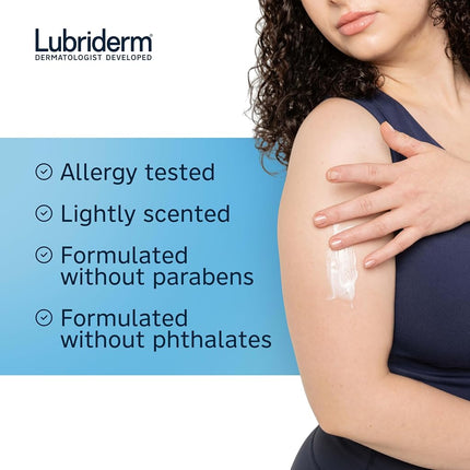 Lubriderm Daily Moisture Hydrating Body and Hand Lotion with Vitamin B5, Non-Greasy, 24 fl. oz