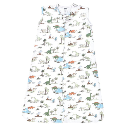 Hudson Baby Unisex Bebé Algodón Sin Mangas Bolsa de Dormir Pijama Manta, Aventuras de Dinosaurios, 12-18 Meses