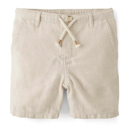 Gymboree Boys' and Toddler Pull on Shorts, Red/White/Blue Plaid, 12-18 Months
