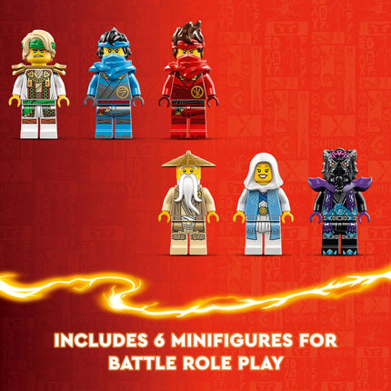 LEGO NINJAGO Le temple de la Pierre du Dragon, jouet de ninja à construire et à exposer avec 6 figurines de ninja, kit de construction de ninja avancé, idée de cadeau d'anniversaire pour les garçons et les filles de 13 ans et plus, 71819
