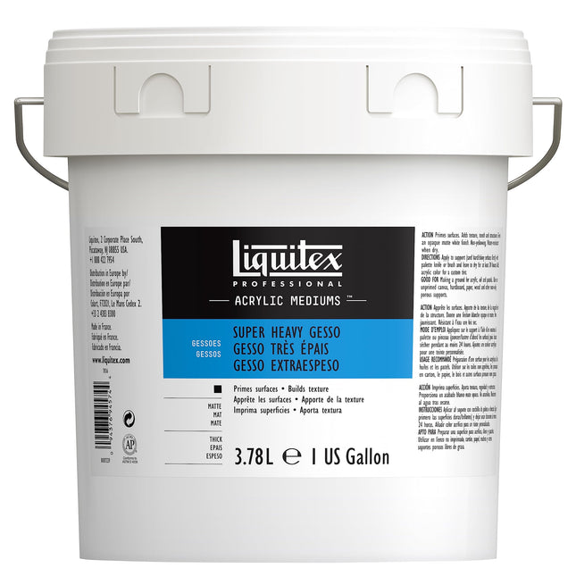 Liquitex Super Heavy Gesso Surface Prep Medium, 12