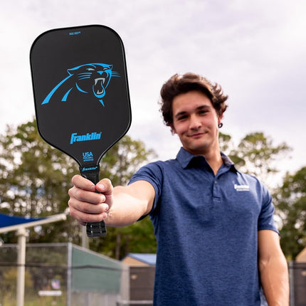 Franklin Sports NFL Carolina Panthers Pickleball Paddle - Official NFL Team Pickleball Paddles - USAP (USAPA) Approved Premium Quality Pickleball Paddles - Authentic Team Logos + Colors