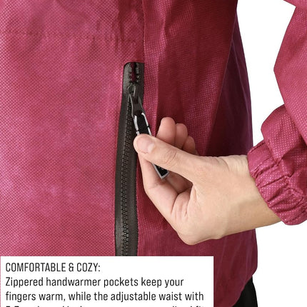 FROGG TOGGS Women's Standard Classic Pro Action Waterproof Rain Jacket, Cherry, Medium
