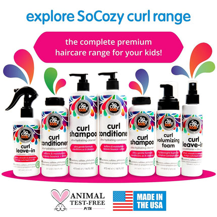 SoCozy Boing Curl Conditioner Sweet-Crème For Kids, No Frizz or Fuss, Curls Done Right, 10.5 Fluid Ounce