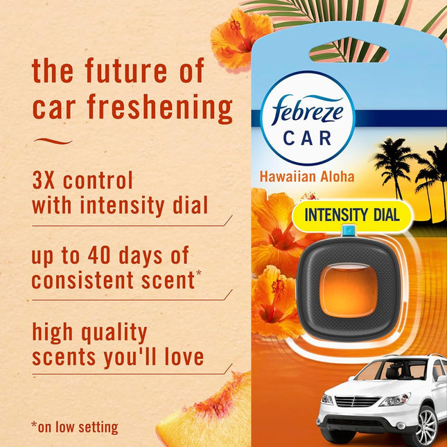 Febreeze 94725 .06 Oz Hawaiian Aloha Air Freshener Car Vent Clip