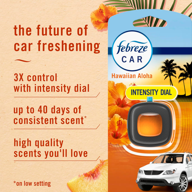 Febreze 94725 .06 Oz Ambientador Hawaiano Aloha para Rejilla de Ventilación de Coche