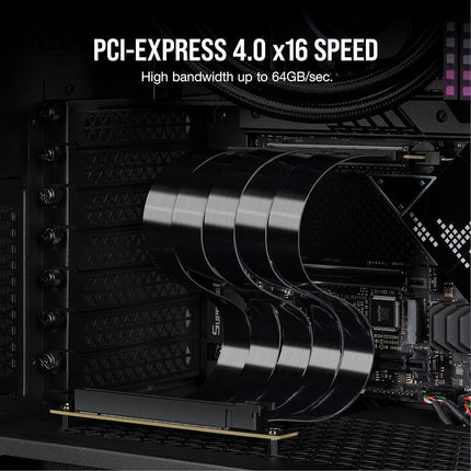 Corsair Premium PCIe 4.0 300mm Extension Riser Cable