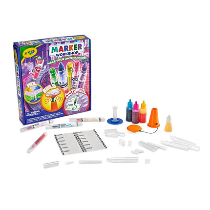 Crayola Marker Maker Art Set for Kids: Create Scented, Emoji, Broad, and Fine Line Markers - DIY Arts & Crafts Kit, Gift for Kids, Ages 6+