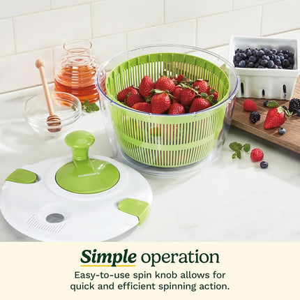 Cuisinart CTG-00-SAS Salad Spinner, Green and White 5 Quart