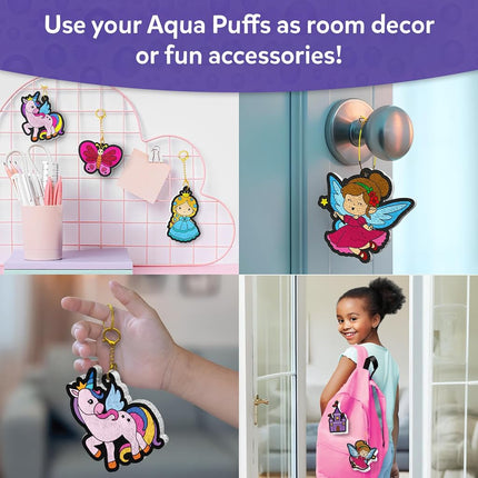 Skillmatics Aqua Puffs – Princesses & Unicorns, Mess-Free 3D Art Kit