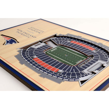 YouTheFan NFL New England Patriots 3D StadiumViews Desktop Display - Gillette Stadium