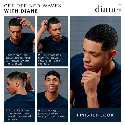 Diane Curved, Boar Military Brush D1002, Soft Bristles
