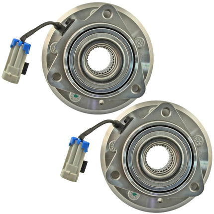 TRQ Wheel Hub & Bearing Front Left & Right Pair Set of 2 for Equinox Torrent Vue