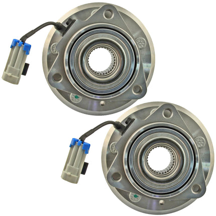 TRQ Wheel Hub & Bearing Front Left & Right Pair Set of 2 for Equinox Torrent Vue