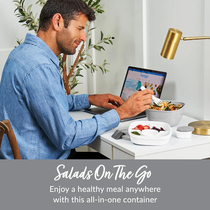 Bentgo All-in-One Salad Container - Grey