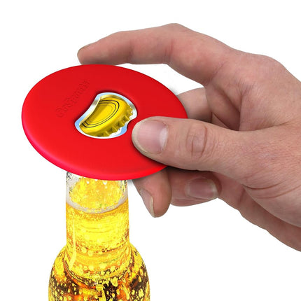 GoSports Bottle Opener Replacement Washer Set - Plastic Coated Metal with Bottle Opener - Set of 8 Washers