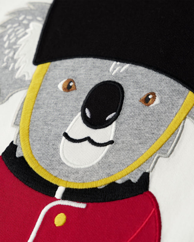Camisetas de manga larga con gráficos bordados para niños y bebés de Gymboree, colección otoño e invierno, diseño de koala de Londres, talla 10