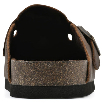 White Mountain Women's Bari Clog, Brown/Suede, 6
