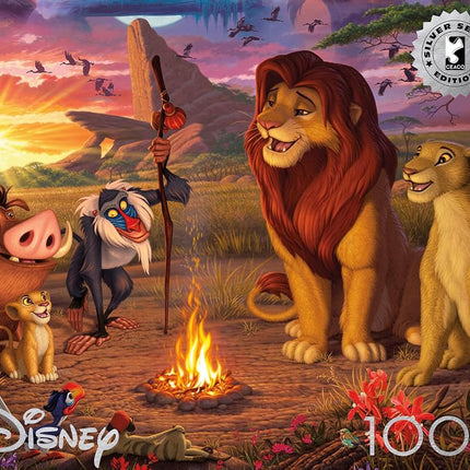 Ceaco - Silver Select - Disney - Steve Read - The Lion King Vignette - 1000 Piece Jigsaw Puzzle for Adults - Challenging Puzzle Perfect for Game Nights - Finished Size is 26.75 x 19.75