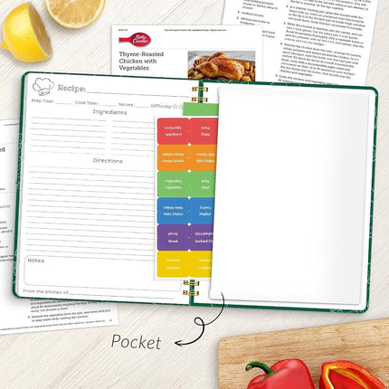 Recipe Book to Write in Your Own Recipes, Blank Recipe Journal, 140 Recipes