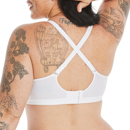 Hanes Women's X-Temp Foam Wirefree Bra, White, M