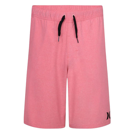 Pantalones cortos Hurley para niño, de meter, color coral desteñido, talla extragrande