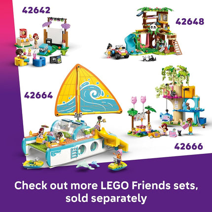 LEGO Friends Music Shop & Apartment Toy with 3 Mini Dolls, a Pet Corgi Animal Figure & Musical Instruments incl. a Piano, Drum Kit, Guitars & Accessories - Gift for 7+ Year Old Girls - 42653