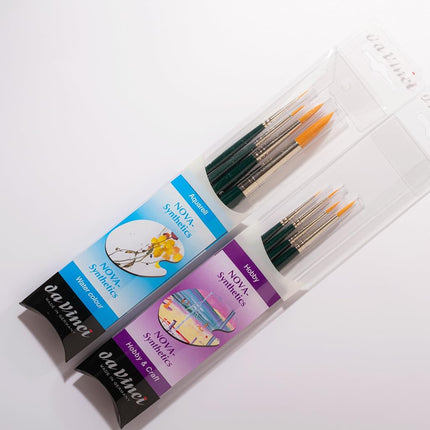 Da Vinci 4219 Series Synthetic Brush Set, Bristle, Green/Blue/Black, 30 x 30 x 30 cm