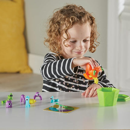 Learning Resources Grab That Monster Fine Motor Activity Set - Toddler Skills Games, Occupational Therapy Toys, Preschool Learning Activities
