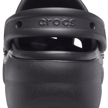 Crocs Women's Classic Platform Clog, Black, US W9