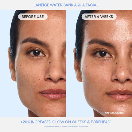 LANEIGE Water Bank Aqua Facial Serum | K-Beauty Exfoliating & Hydrating Serum | AHA BHA PHA Gentle Exfoliation| Hyaluronic Acid & Ceramide Glow Boost | Smooth, Soft, Radiant Skin
