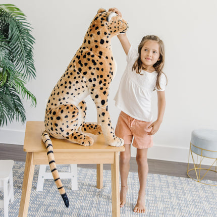 Melissa & Doug Giant Cheetah - Lifelike Stuffed Animal (over 4 feet long)