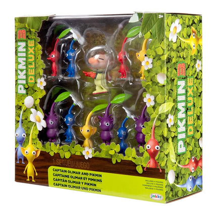SUPER MARIO Nintendo Captain Olimar & Pikmin Set – Includes 11 Figures