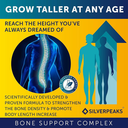 Height Growth Maximizer - Natural Height Pills to Grow Taller - Made in USA - Growth Pills with Calcium for Bone Strength - Get Taller Supplement That Increases Bone Growth - Free of Growth Hormone